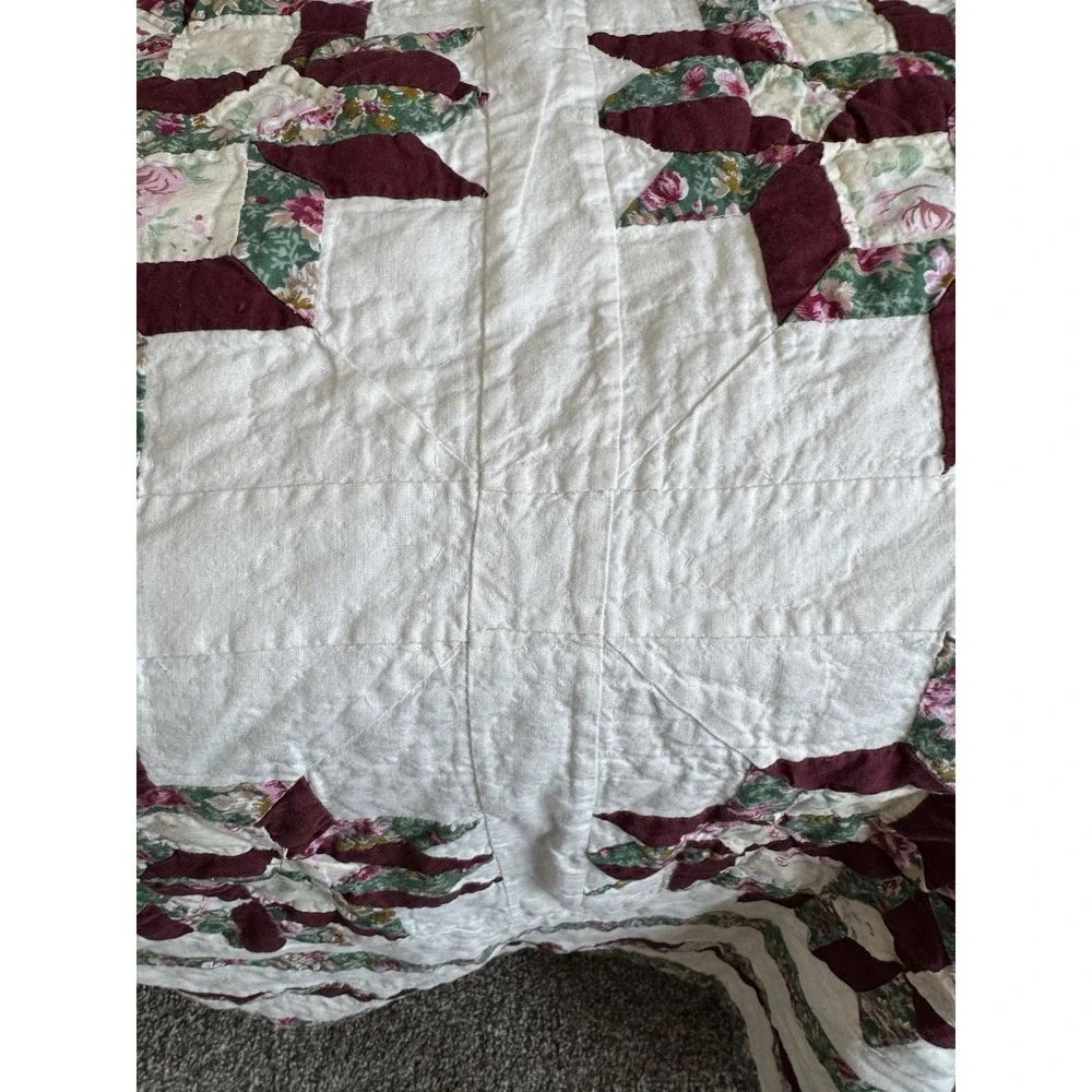 Vintage Quilt Bedspread King 82 X 93